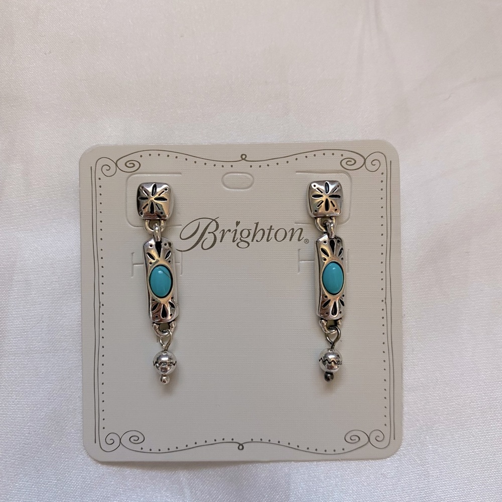 BNWT Brighton prairie turquoise earrings